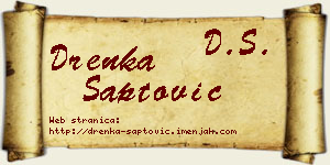 Drenka Šaptović vizit kartica